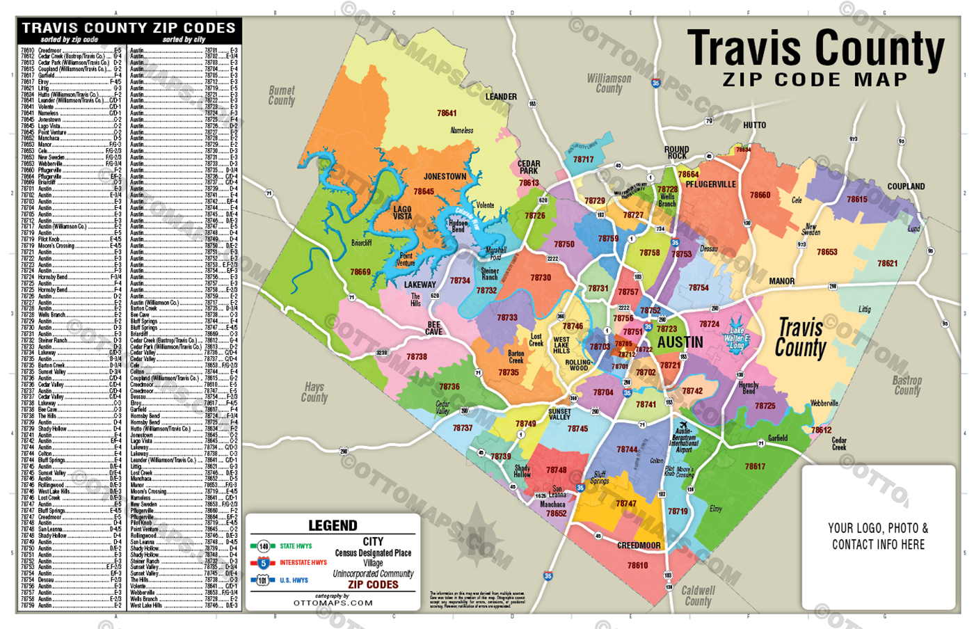 Travis County Maps – Otto Maps