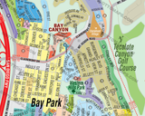 Bay Park Map, San Diego County, CA - FILES: PDF and AI Files, editable, vector, royalty free
