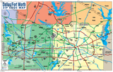 Dallas Ft Worth Map, Tarrant & Dallas Counties Map - PDF, editable, royalty free