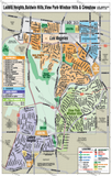 Ladera Heights, Baldwin Hills, View Park-Windsor Hills and Crenshaw Map - PDF, editable, royalty free