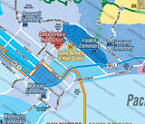 Santa Barbara Unified School District Map - Including Santa Barbara Unified, Goleta Union, Hope, Montecito Union & Cold Spring School District - PDF, editable, royalty free