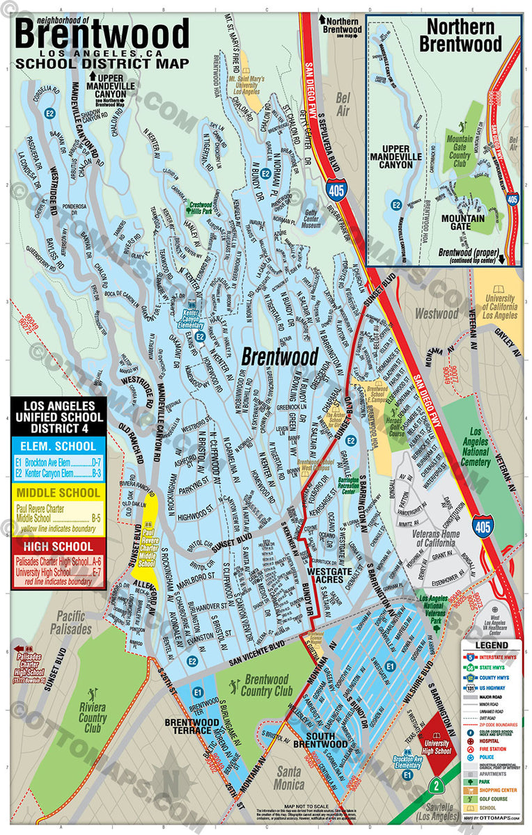 Brentwood School District Map Otto Maps