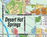 Desert Hot Spring Map - PDF, editable, royalty free