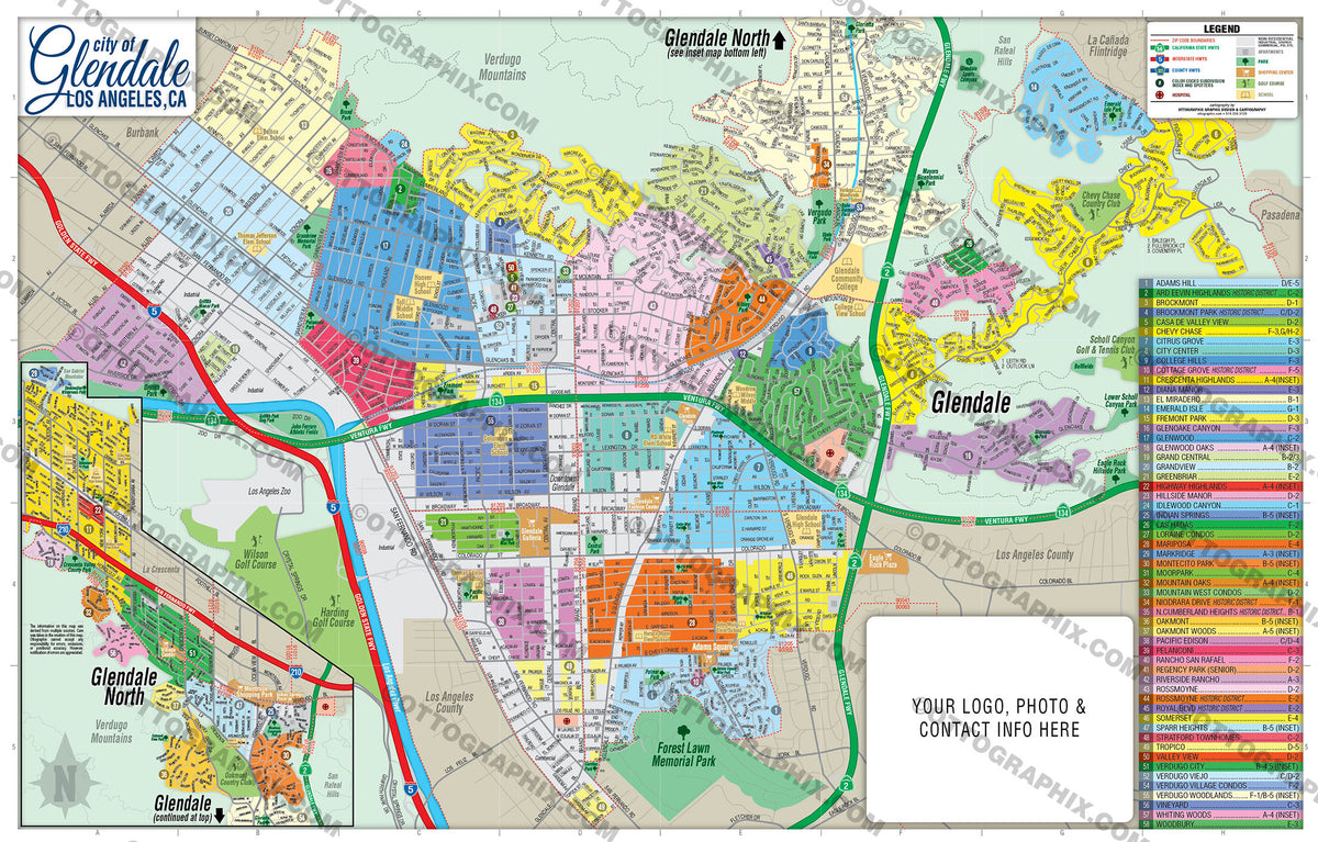 glendale-map-los-angeles-county-ca-otto-maps