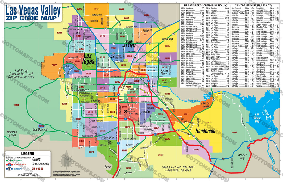 Map of Las Vegas