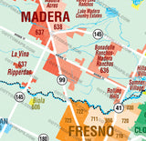 Madera and Fresno Counties MLS Area Map - PDF, editable, royalty free