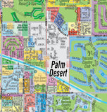 Palm Desert Map with Indian Wells - PDF, editable, royalty free