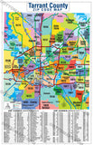 Tarrant County Zip Code Map - PDF, editable, royalty free