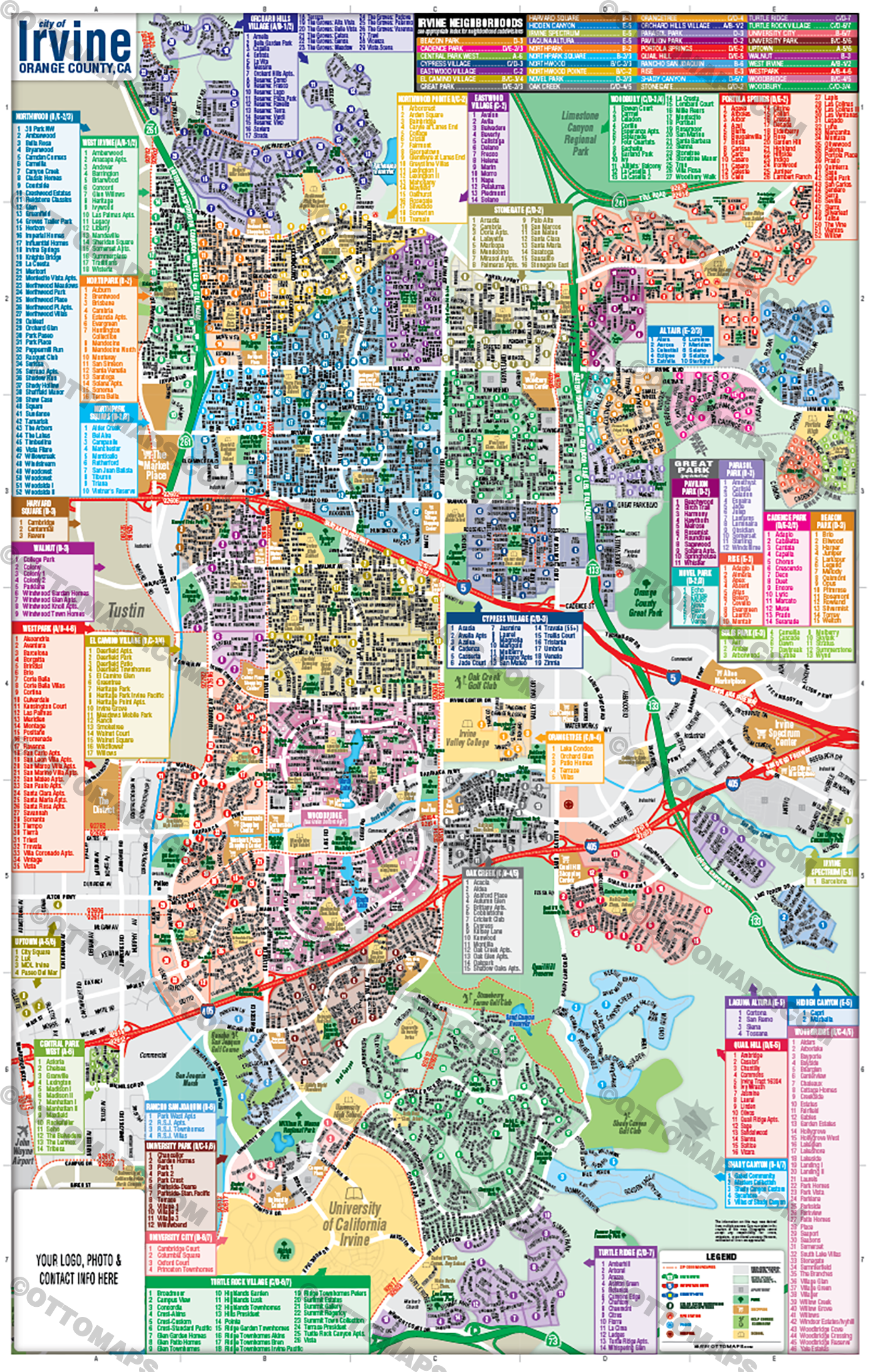 Irvine Maps - Orange County, CA