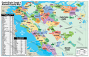 Alameda County and Contra Costa County Map (no zip codes) - POSTER PRINTS