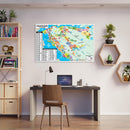 Alameda County and Contra Costa County Zip Code Map - POSTER PRINTS