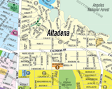 Altadina Map - PDF, layered, royalty free