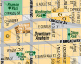 Downtown Anaheim Map - PDF, editable, royalty free