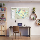 Austin, TX - Travis County Map (no zip codes) - POSTER PRINTS