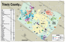 Austin, TX - Travis County Map (no zip codes) - FILES - PDF and Adobe Illustrator - no box
