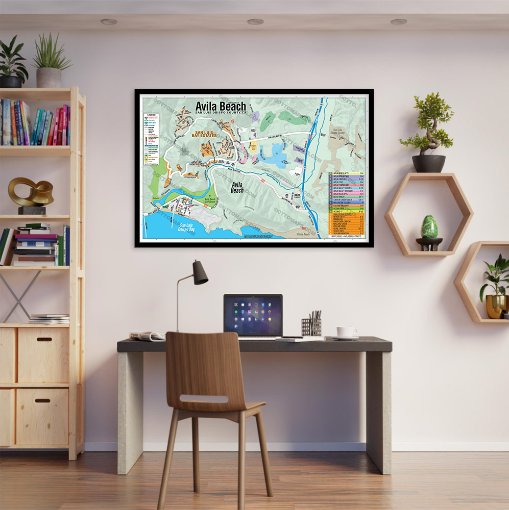 Avila Beach, San Luis Obispo County, CA - POSTER PRINTS - with frame