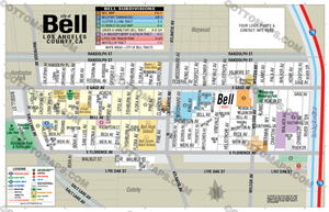 Bell Map - PDF, editable, royalty free