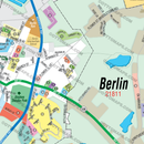 Berlin Map, Worcester County, MD - FILES - PDF and AI Files, editable, vector, royalty free - zoom