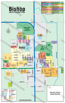 Bishop Map, Inyo County, CA - FILES - PDF and Adobe Illustrator Files - with box