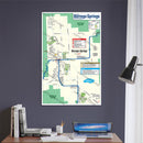 Borrego Springs Map, San Diego County, CA - POSTER PRINTS