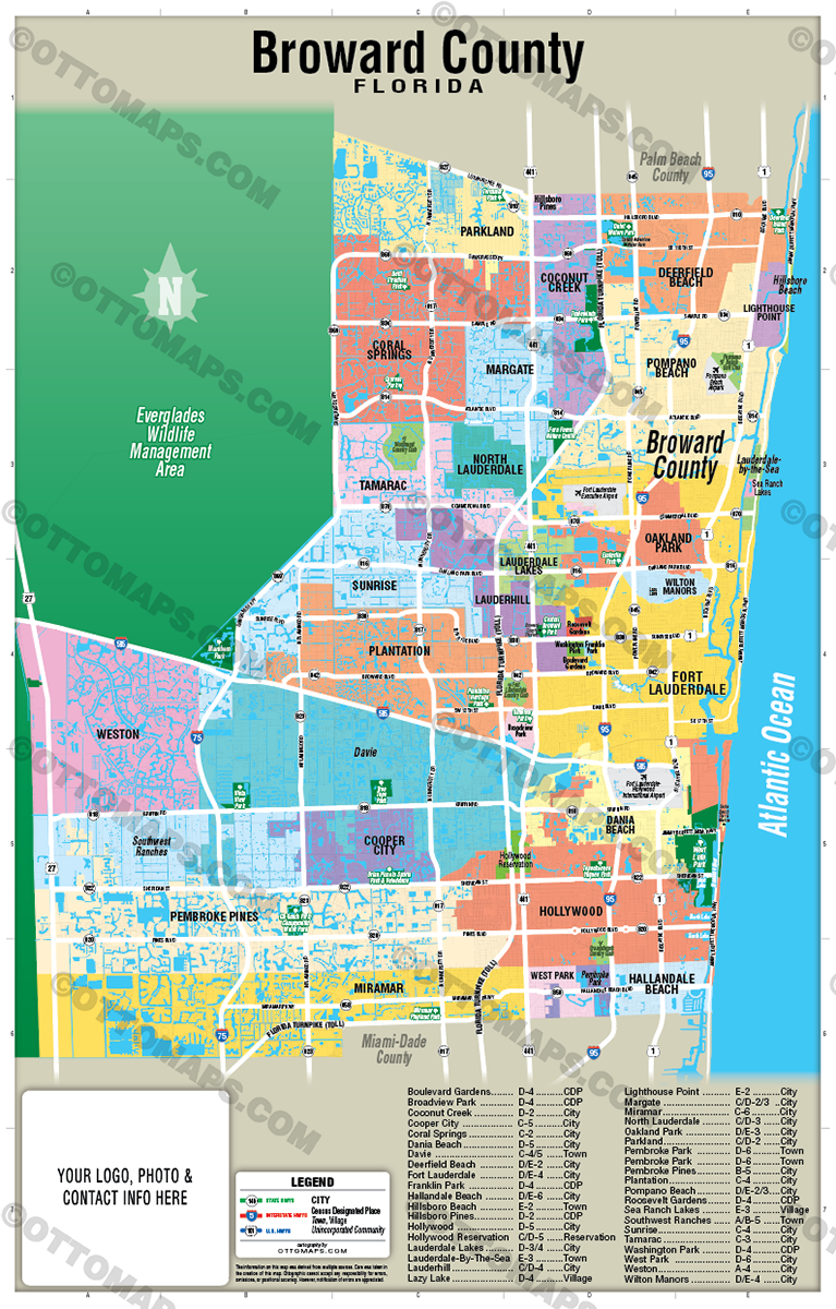 Broward County Map - FILES - PDF and AI - with box