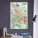 Burbank Map, Los Angeles County, CA - POSTER PRINTS