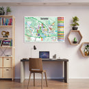 Calistoga Map, Napa County, CA - POSTER PRINTS