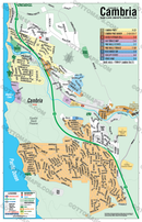 Cambria Map, San Luis Obispo County, CA - FILES - PDF and Adobe Illustrator - no box