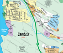 Cambria Map, San Luis Obispo County, CA - FILES - PDF and Adobe Illustrator - zoom