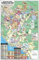 Capistrano Unified and Saddleback Unified School District Map - Orange County, CA - PDF, editable, royalty free