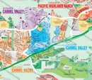 Carmel Valley Map, San Diego County, CA - FILES - PDF and AI Files, editable, vector, royalty free