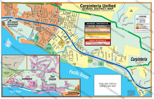 Carpinteria Unified School District Map - PDF, editable, royalty free