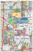 Carson Map, Los Angeles County, CA - FILES - PDF and AI, editable, vector, royalty free - no box