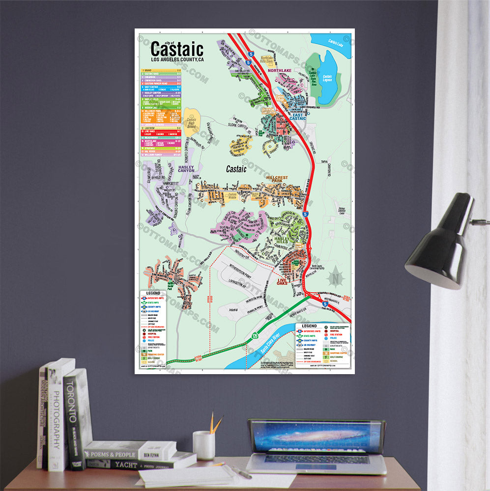 Castaic, Los Angeles County, CA - POSTER PRINTS