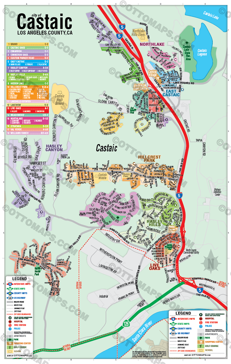Castaic, Los Angeles County, CA - POSTER PRINTS