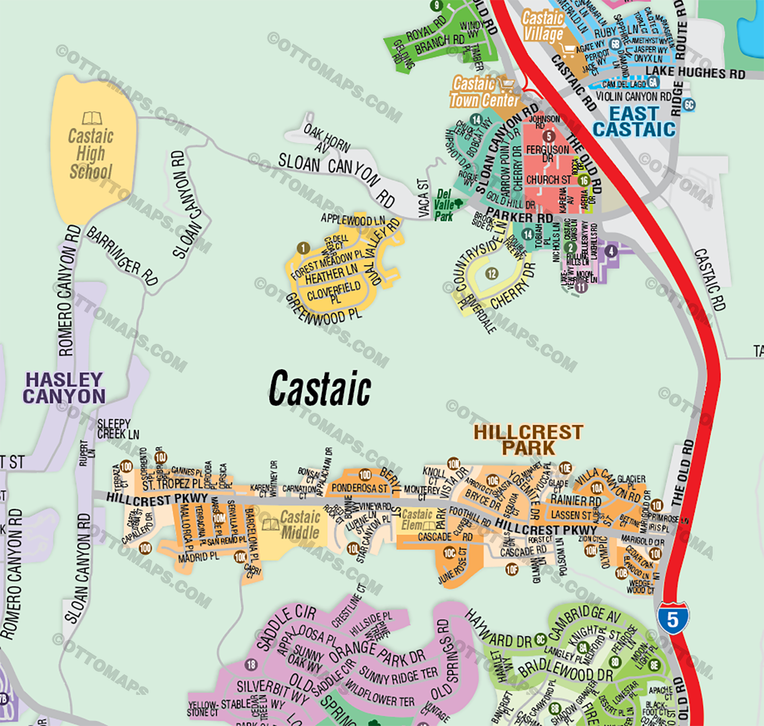 Castaic, Los Angeles County, CA - FILES - PDF and AI