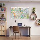 Cerritos Map with Artesia, Los Angeles County, CA - POSTER PRINTS