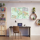 Coachella Valley Map with Golf Index - POSTER PRINTS