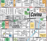 Covina Map, Los Angeles County, CA - FILES - PDF and AI, editable, layered, vector, royalty free