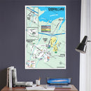 Crowley Lakes Map, Mono County, CA - POSTER PRINTS