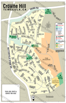 Crowne Hill Map, Temecula, CA - FILES - PDF and Adobe Illustrator - with box