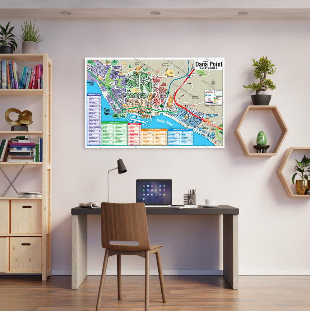 Dana Point Map, Orange County, CA - POSTER PRINTS