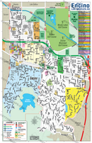 Encino Map, Los Angeles County, CA - FILES - PDF, AI, editable, vector, royalty free