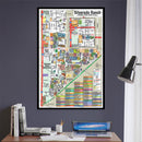 Silverado Ranch - Enterprise Map, Clark County, NV - POSTER PRINTS - with frame