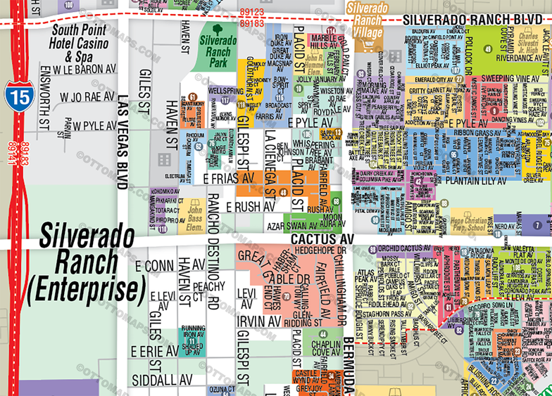 Silverado Ranch - Enterprise Map, Clark County, NV - FILES - PDF and Adobe Illustrator