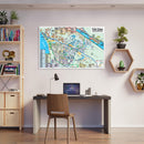 Five Cities Map, San Luis Obispo County, CA - POSTER PRINTS
