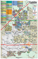 Fontana Map, San Bernardino County - FILES - PDF and AI, editable, vector, royalty free