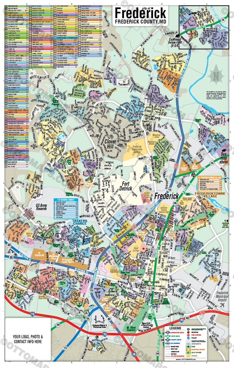 Frederick Map, Frederick County, MD - FILES - PDF and Adobe Illustrator