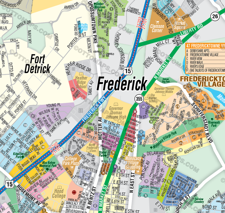 Frederick Map, Frederick County, MD - FILES - PDF and Adobe Illustrator
