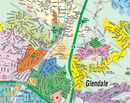 Glendale Map, Los Angeles County, CA - FILES - PDF and Adobe Illustrator - zoom